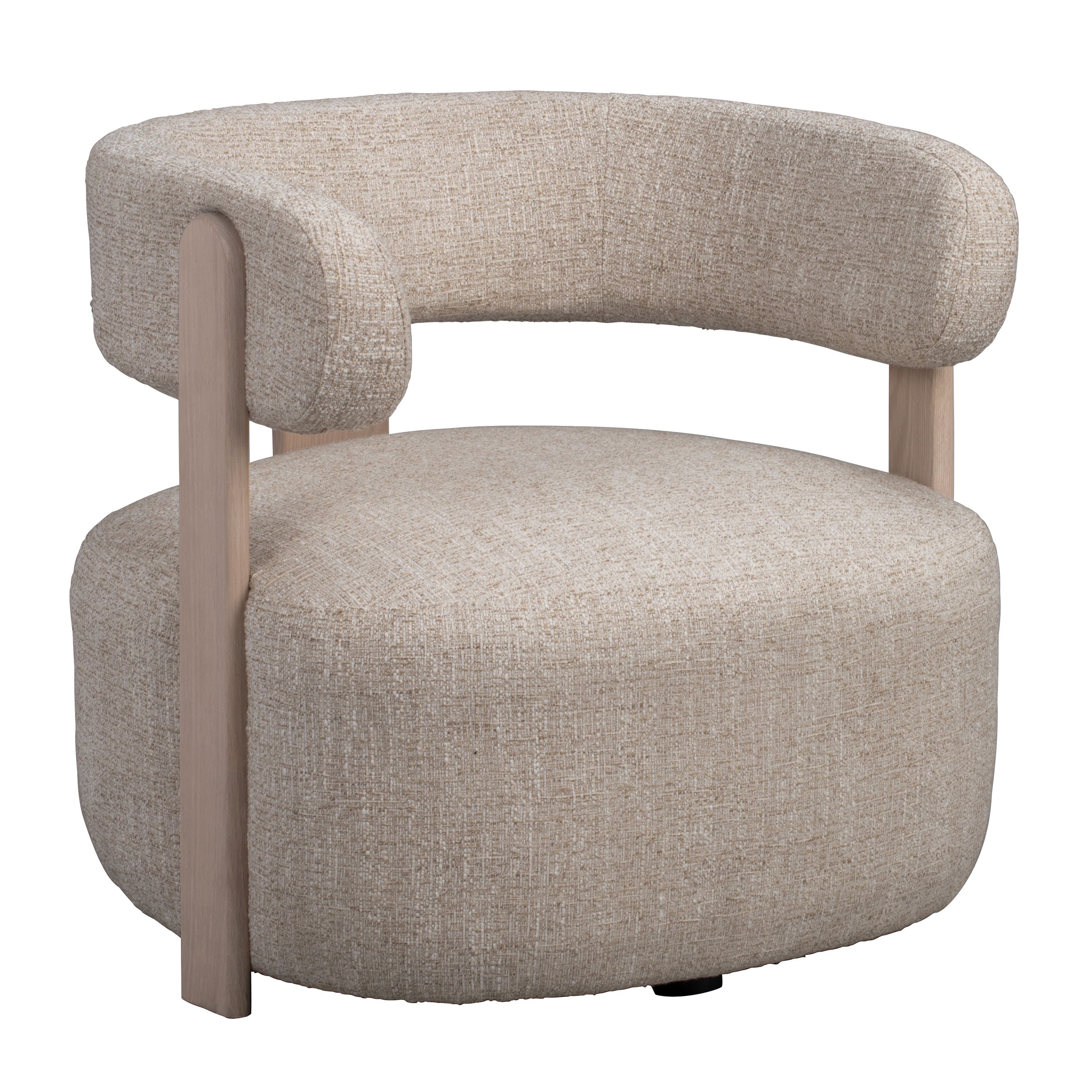 Jenison Loungesessel Hellbeige/Weißpigmentiert