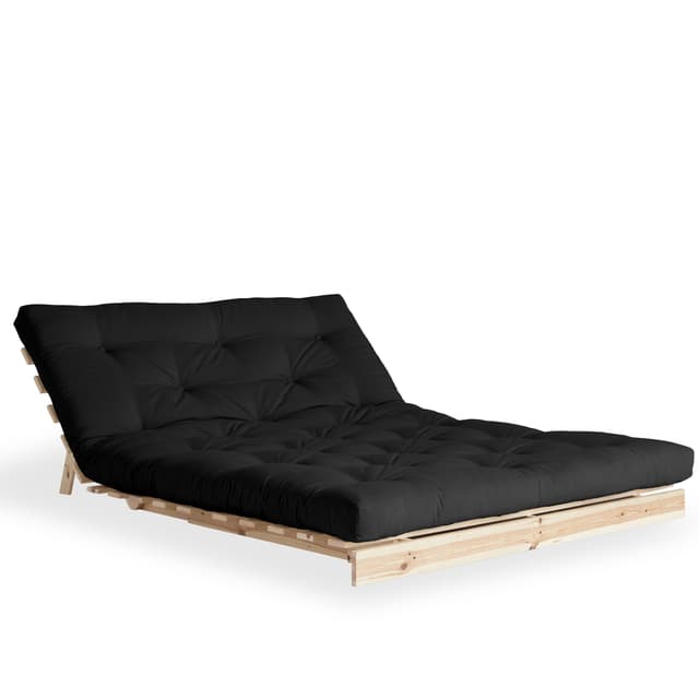 Roots Schlafsofa Natur/Dunkelgrau 140cm