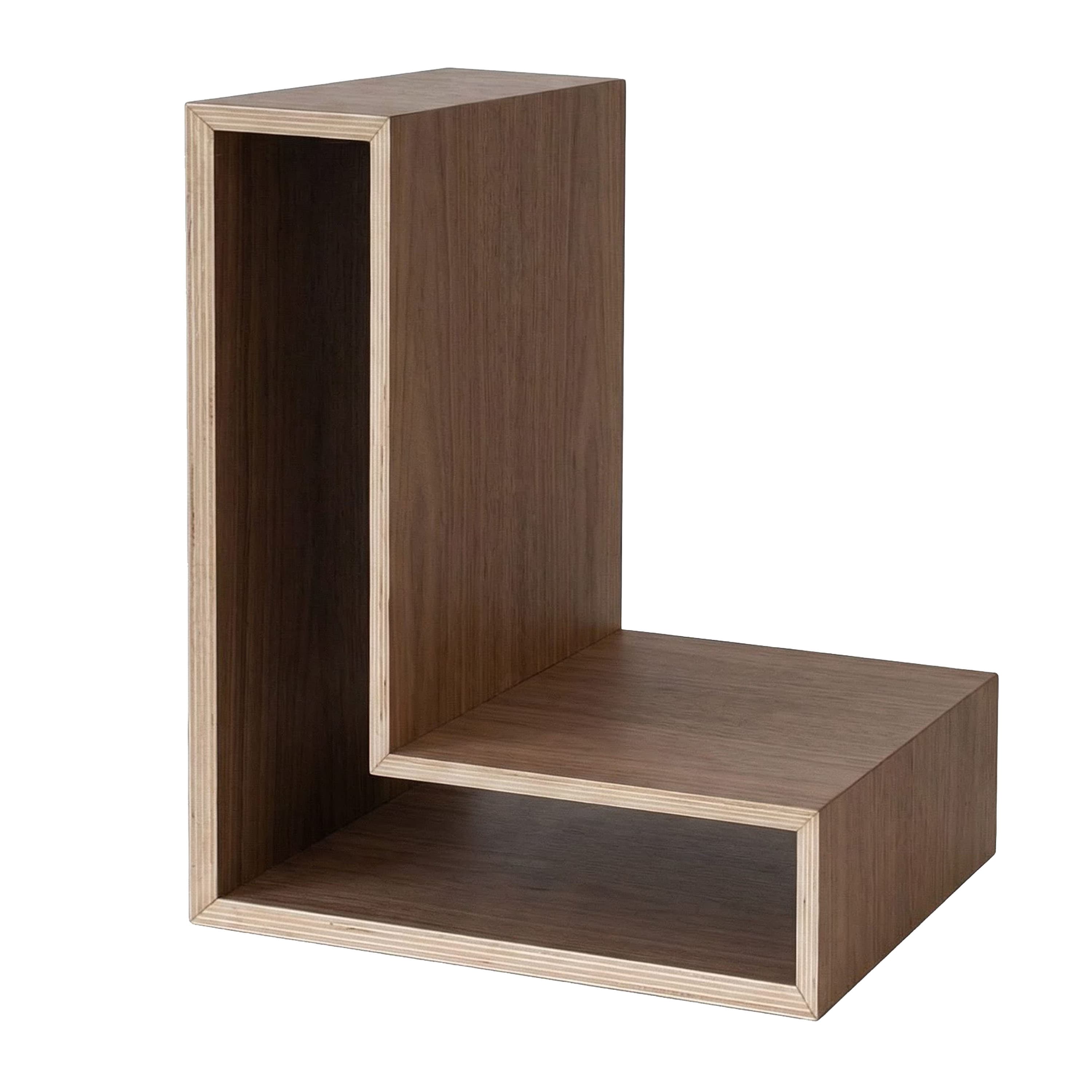 L-Shelf Nachttisch Walnuss
