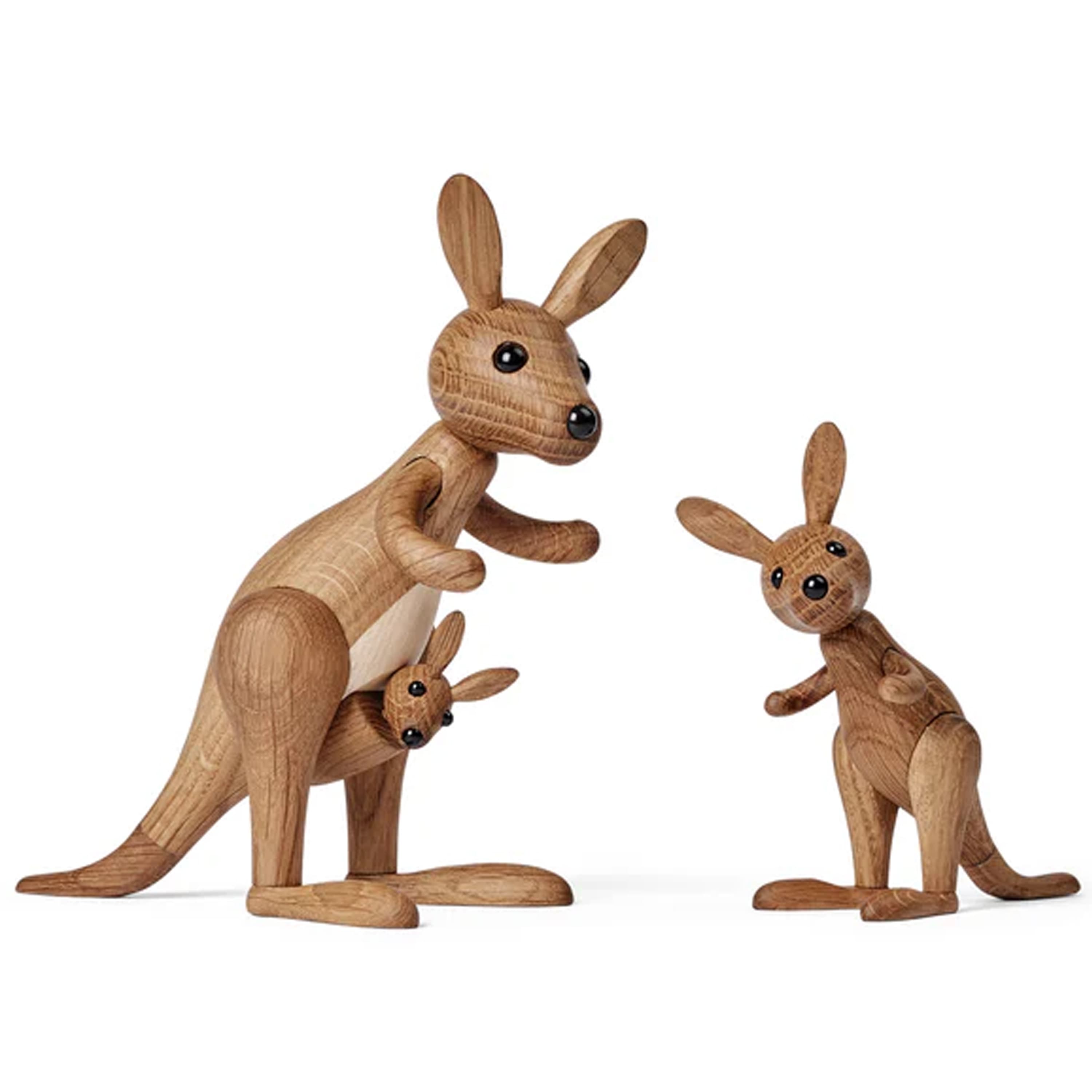 Sydney Känguru Dekoration Eiche 16cm
