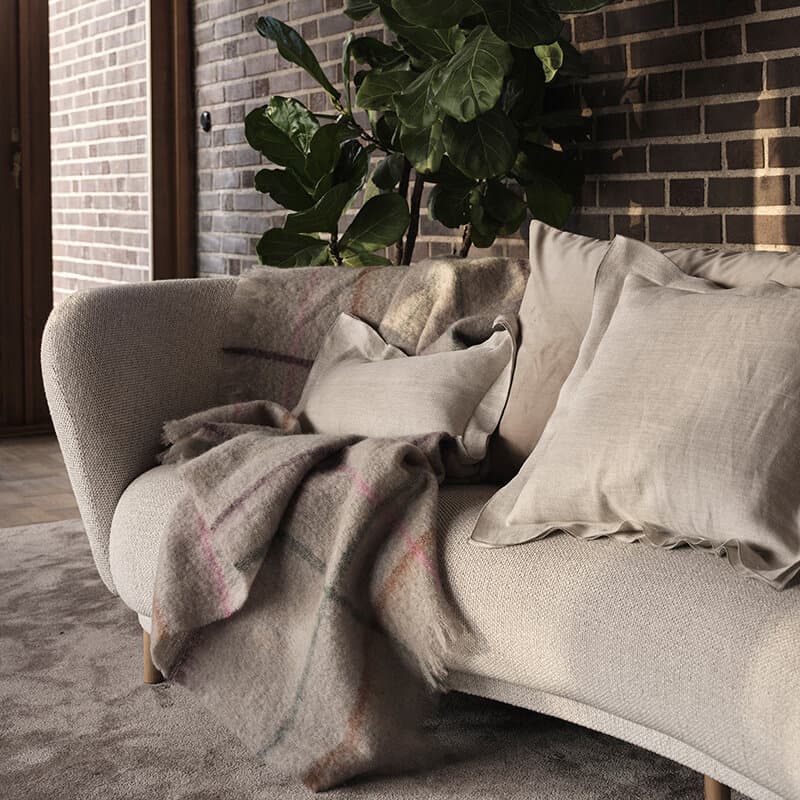 Siena Kissenbezug Beige/Grün 50x50