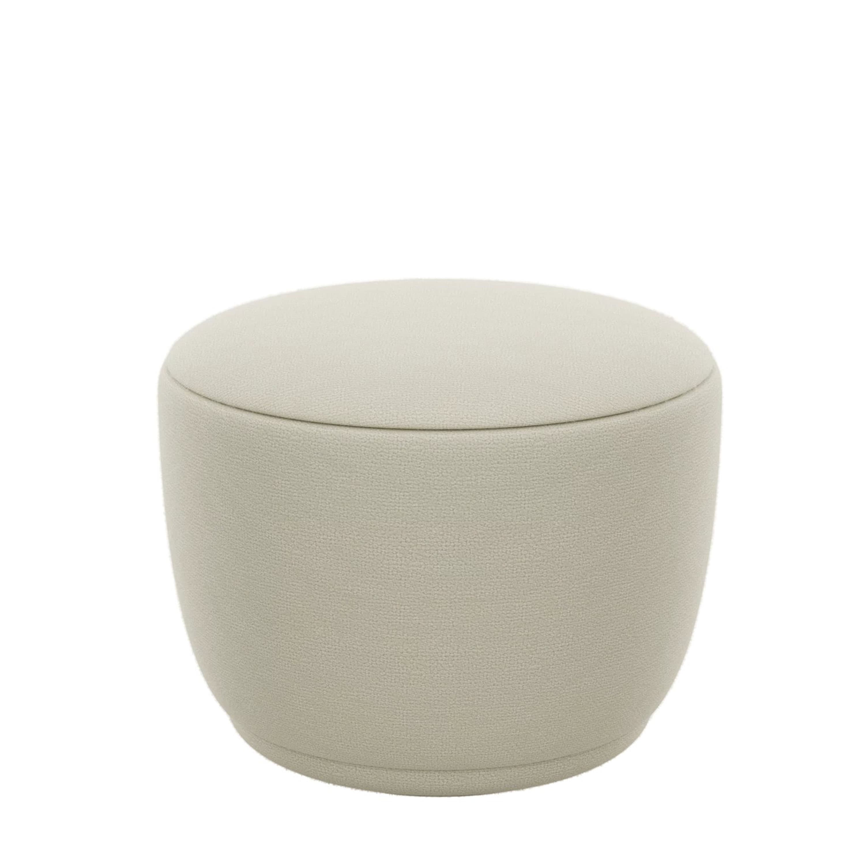 Kuon Pouf Bouclé Beige Ø48