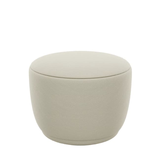 Kuon Pouf Bouclé Beige Ø48