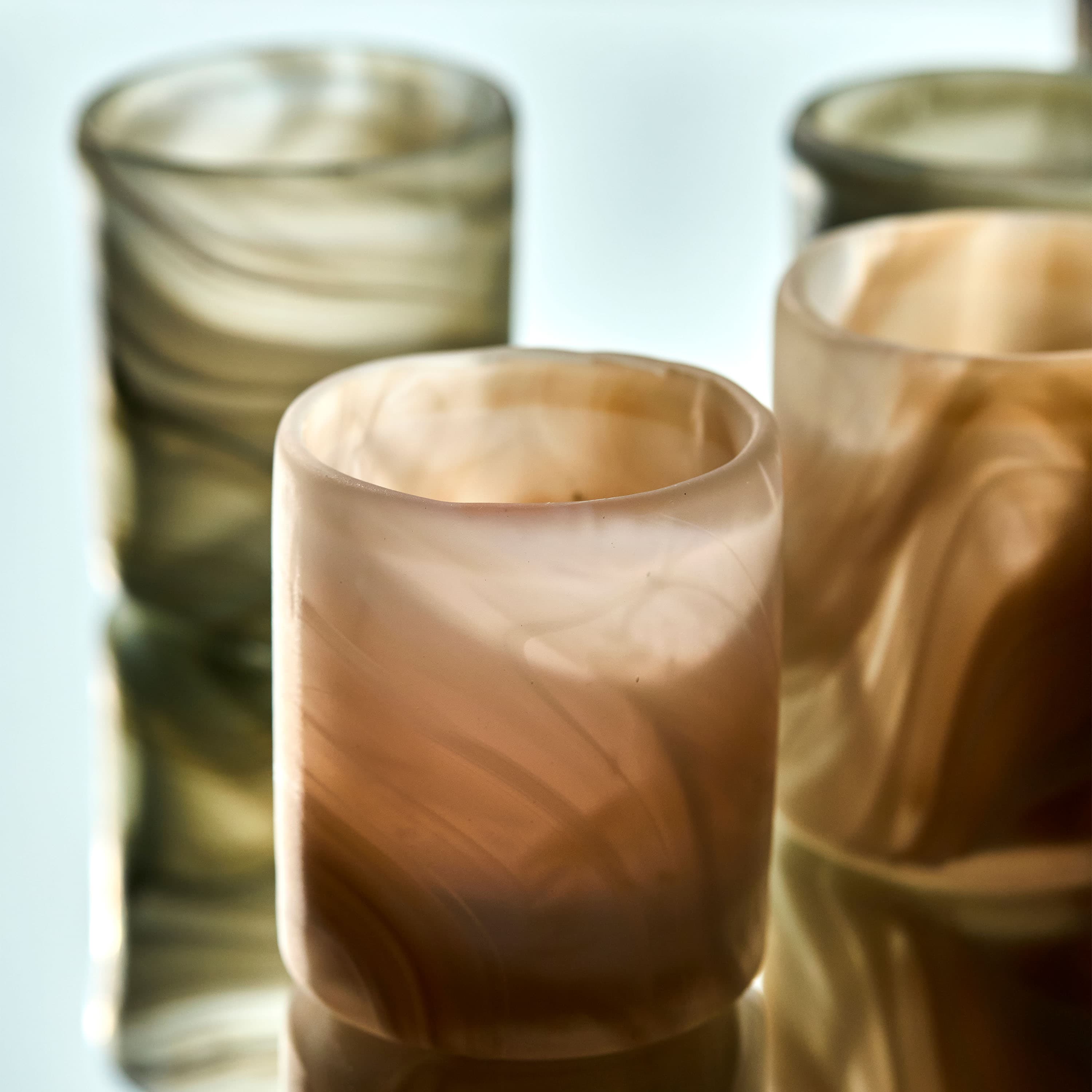 Kae Ljuslykta Beige 2-pack