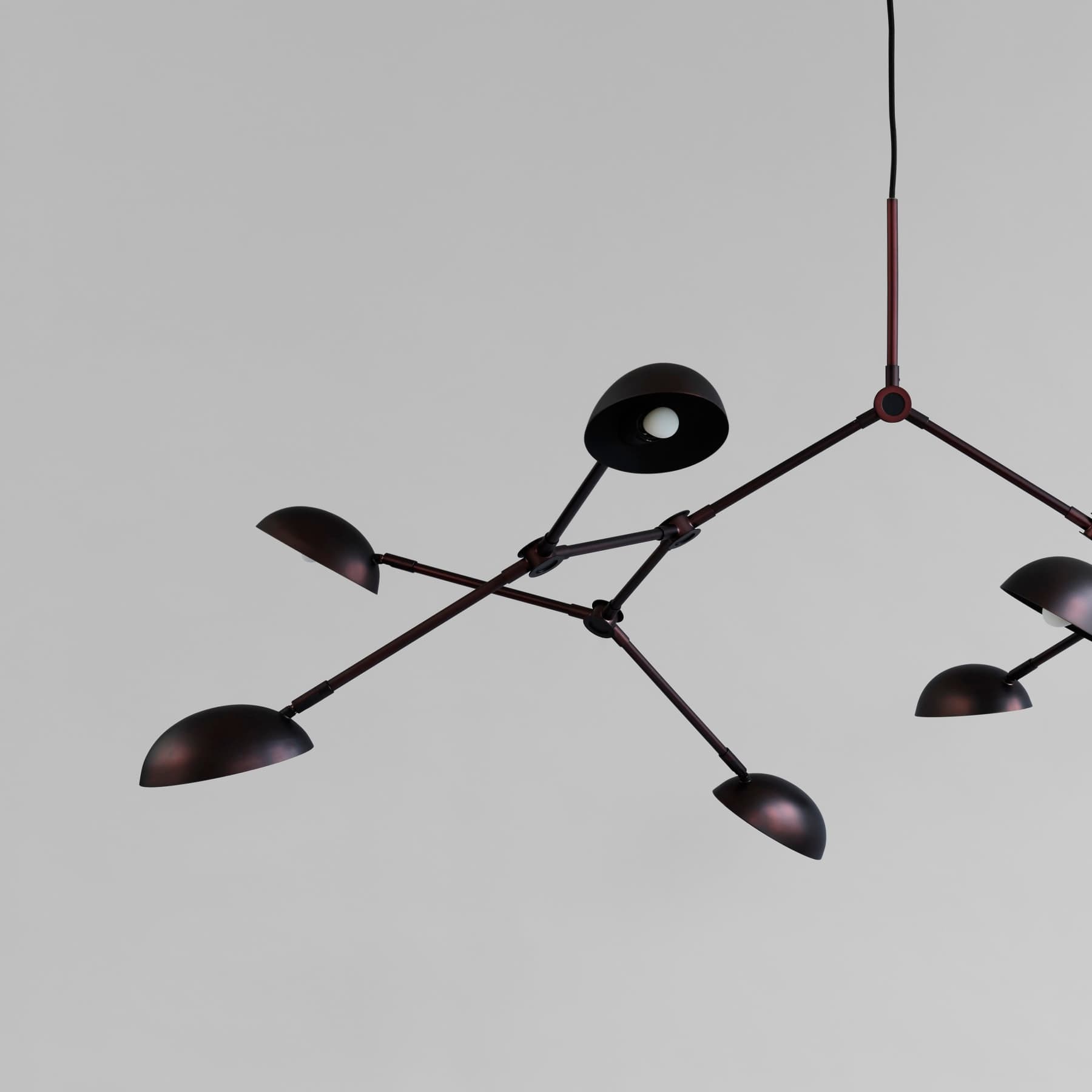 Drop Taklampa Burned Black 154cm