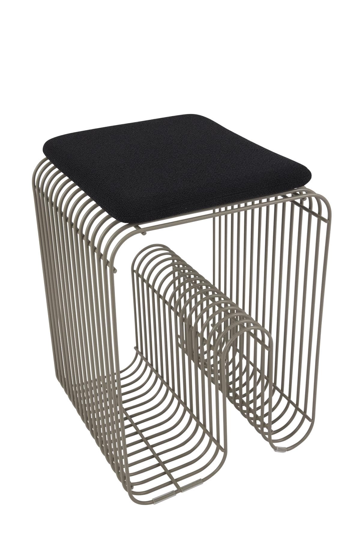 Curva Sitzaufleger Anthrazit Bouclé 33x27