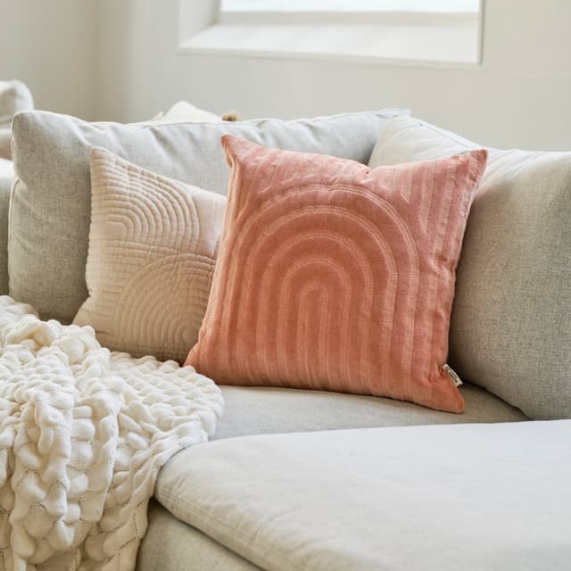 Arch Cushion Cover Dusty Coral 50x50