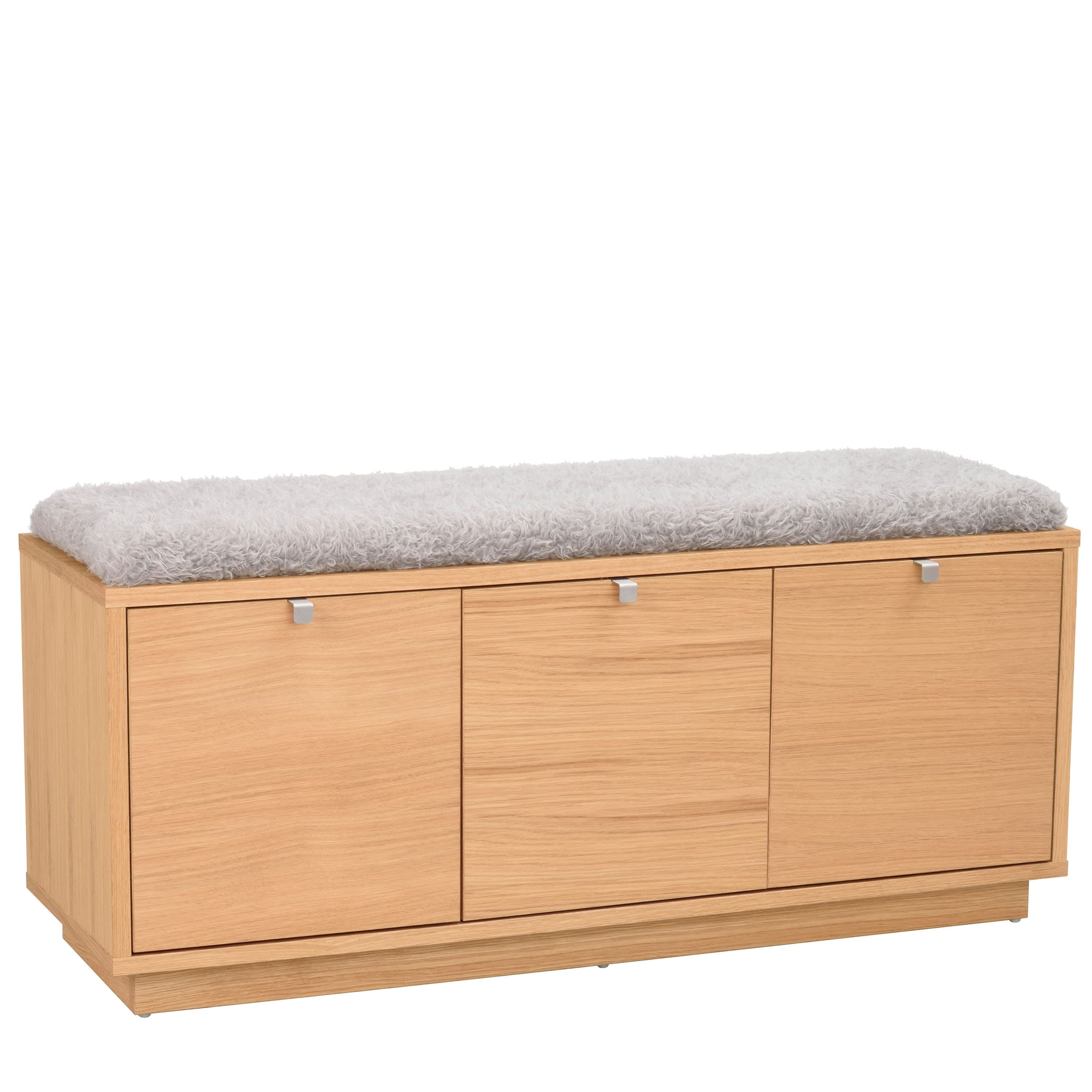 Confetti Bench 3 Oak/Light Grey