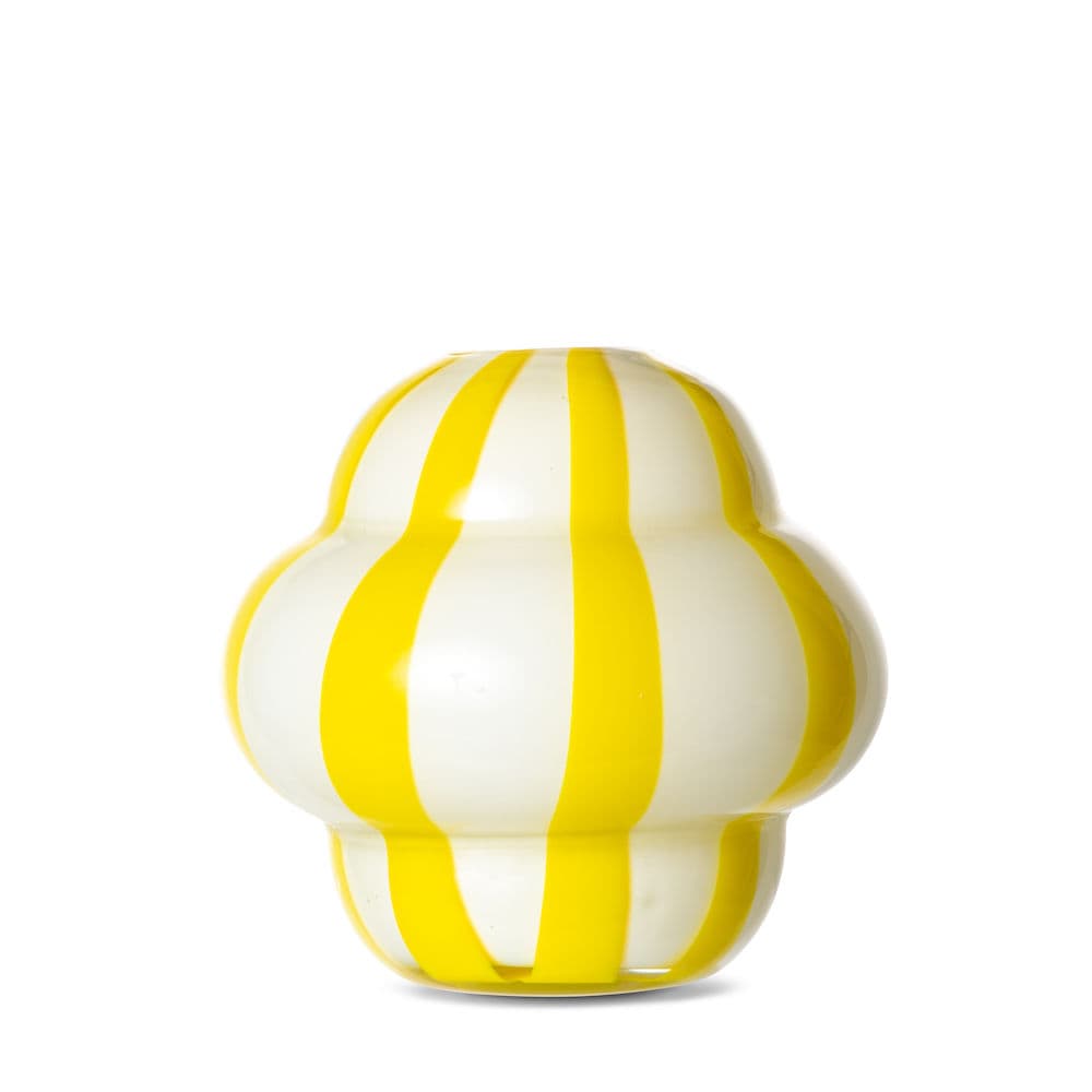 Curlie Vase Yellow 22cm