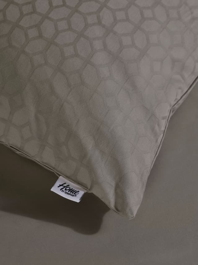 Satin Luxe Jacquard Bettbezug Natur 150x210