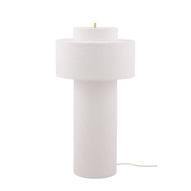 Noah Stehlampe Weißer Bouclé 45cm