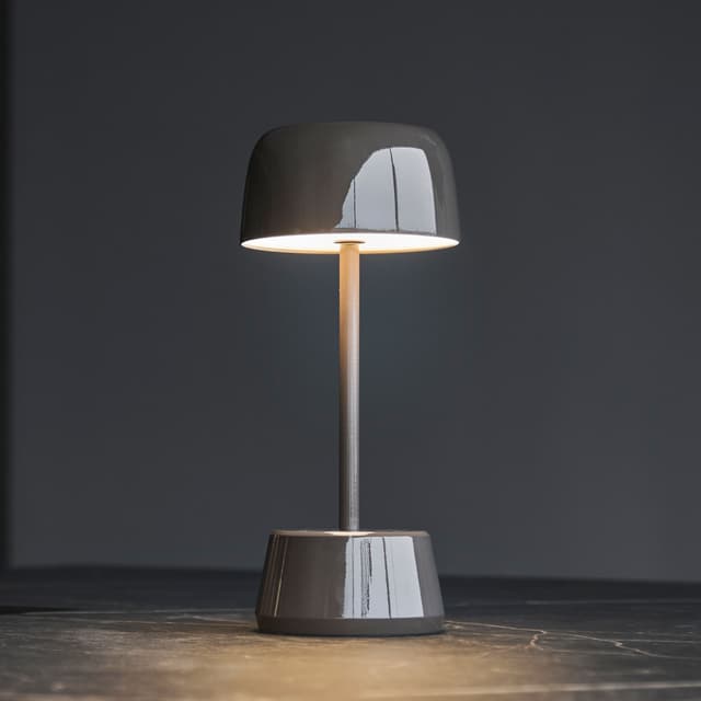 Dexter Tragbare Tischlampe Smoked Brownie 30cm