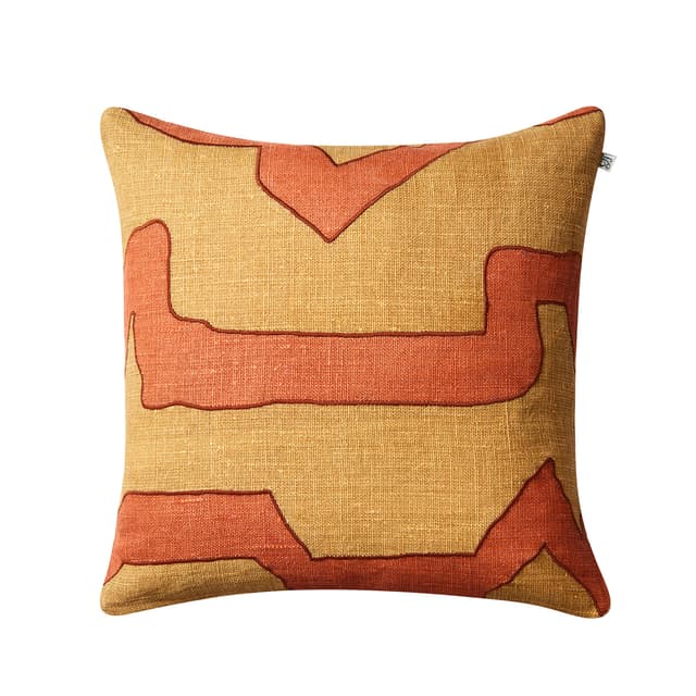 Sikkim Kissenbezug Apricot Orange/Khaki 50x50 cm