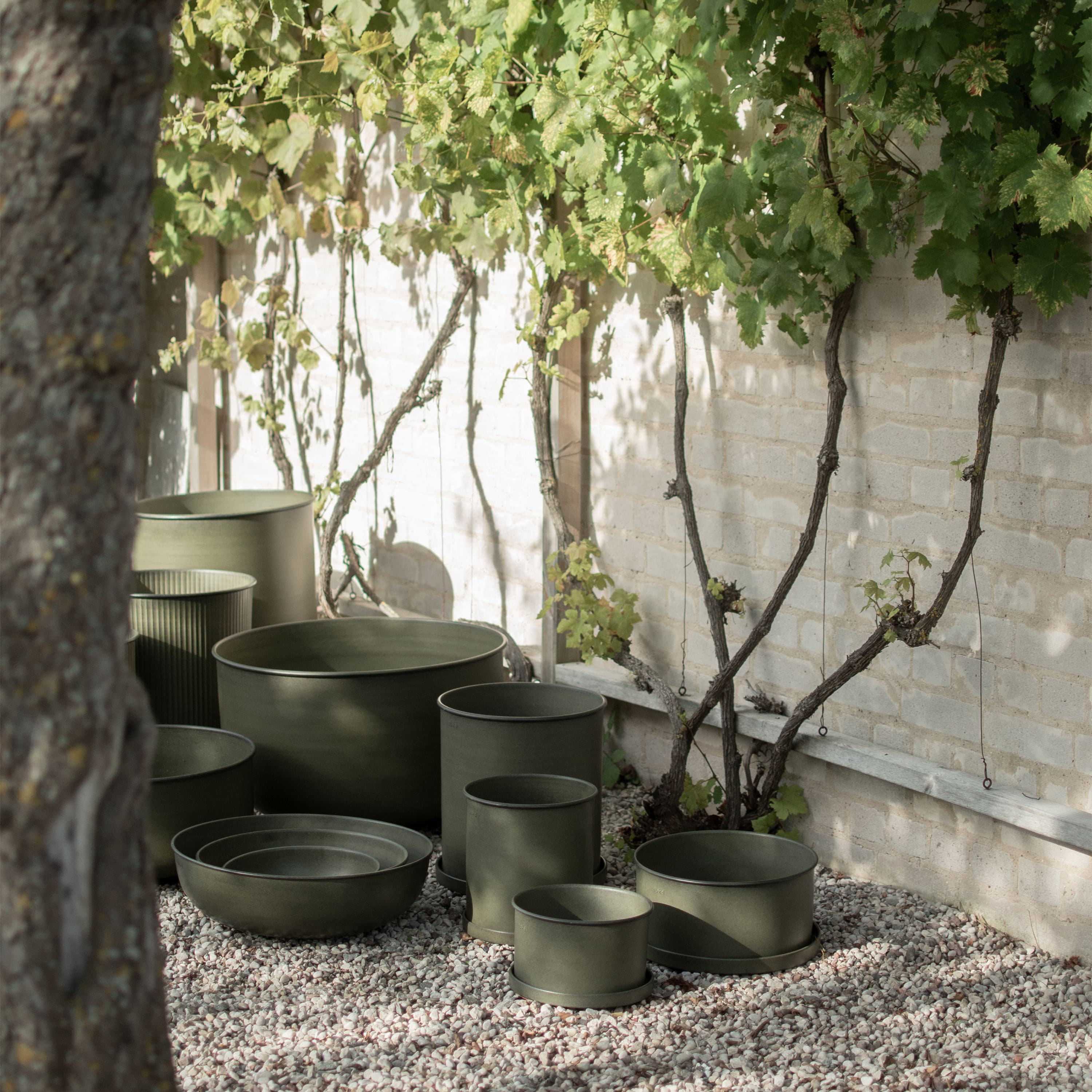 Plant Pot Utekruka Green Large 2-pack