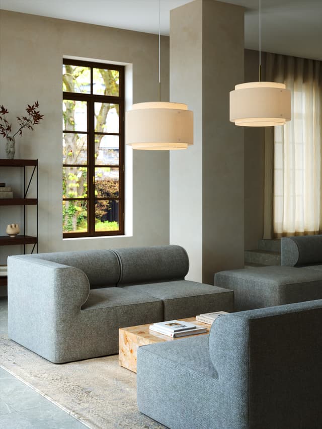 Takai Ceiling Light Beige
