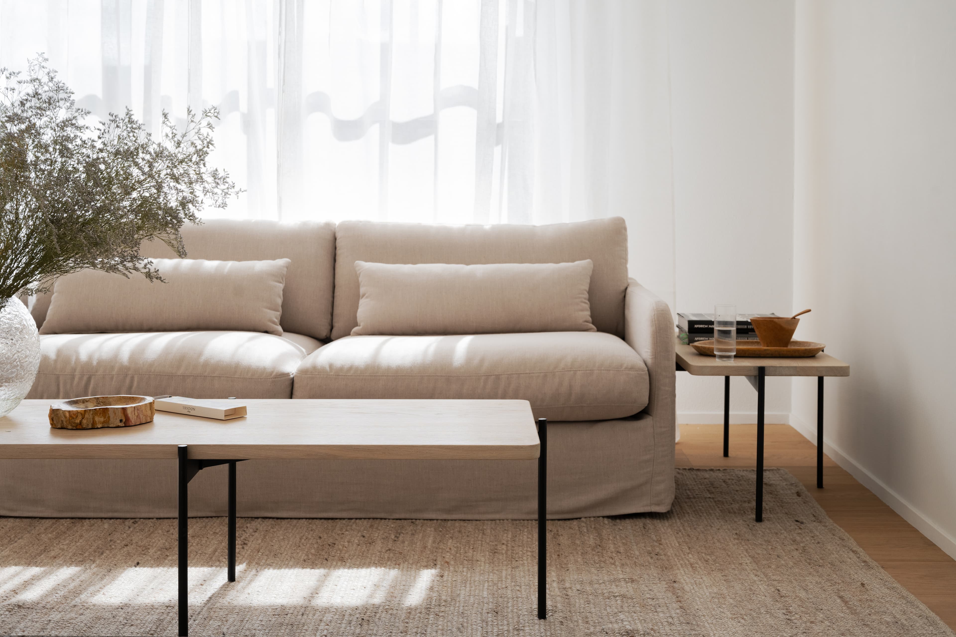 Peyton 3-sits Soffa Beige 213cm
