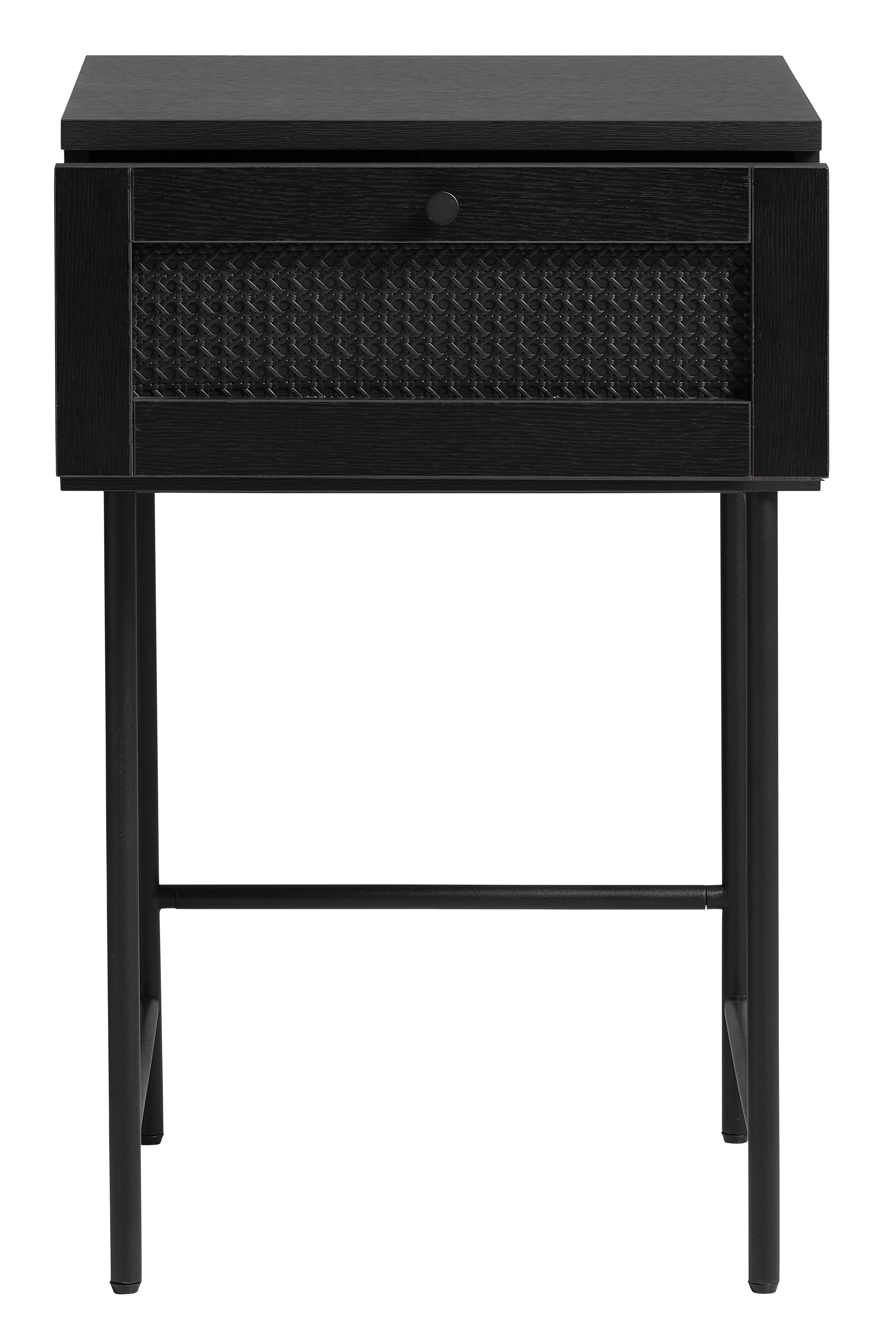 Elin Bedside Table Black 70cm