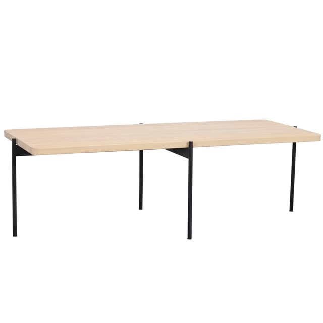 Shelton Coffee Table White Pigmented/Black 145x60cm