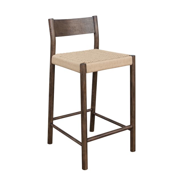 Colin Bar Stool Brown Stained Oak