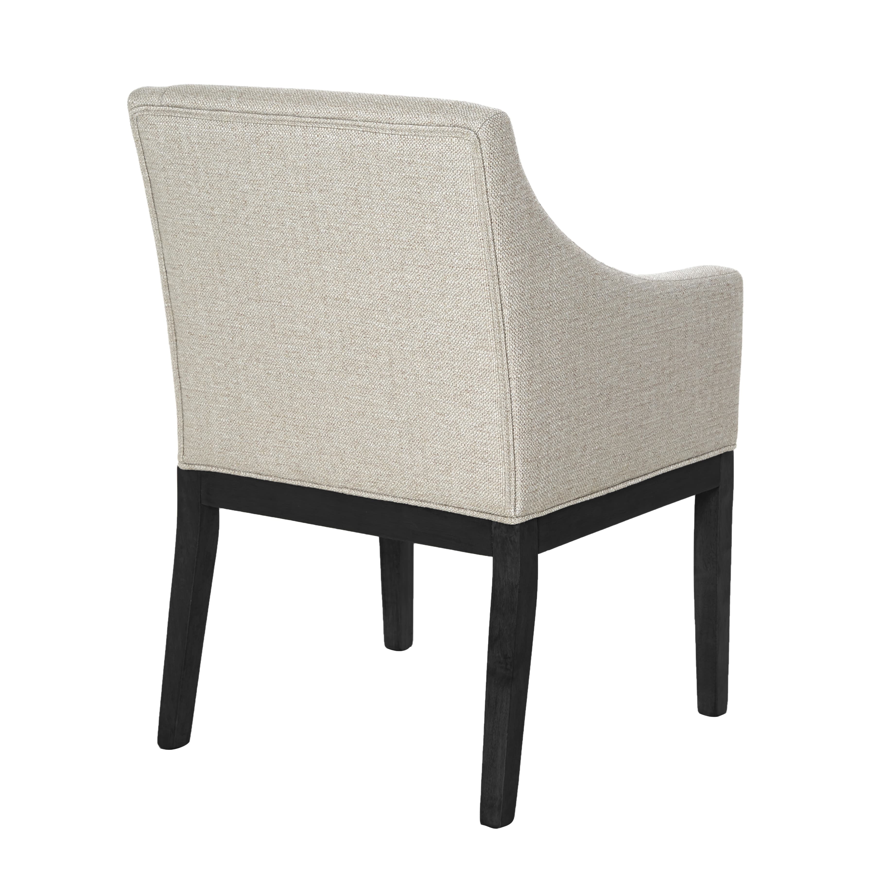 Sylvia Armlehnstuhl Beige/Schwarz