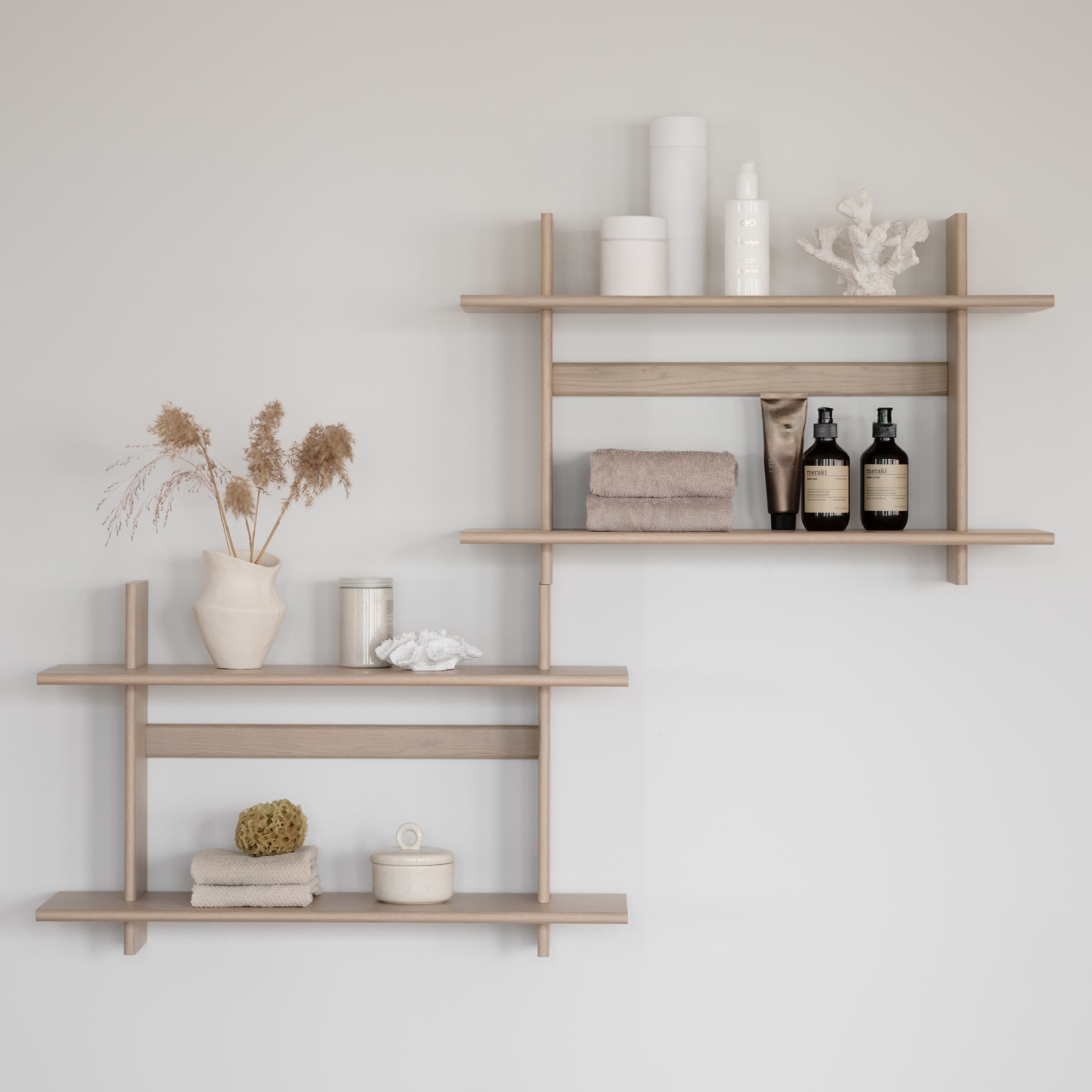 Westlock Wandregal Weiß pigmentierte Eiche 75x48