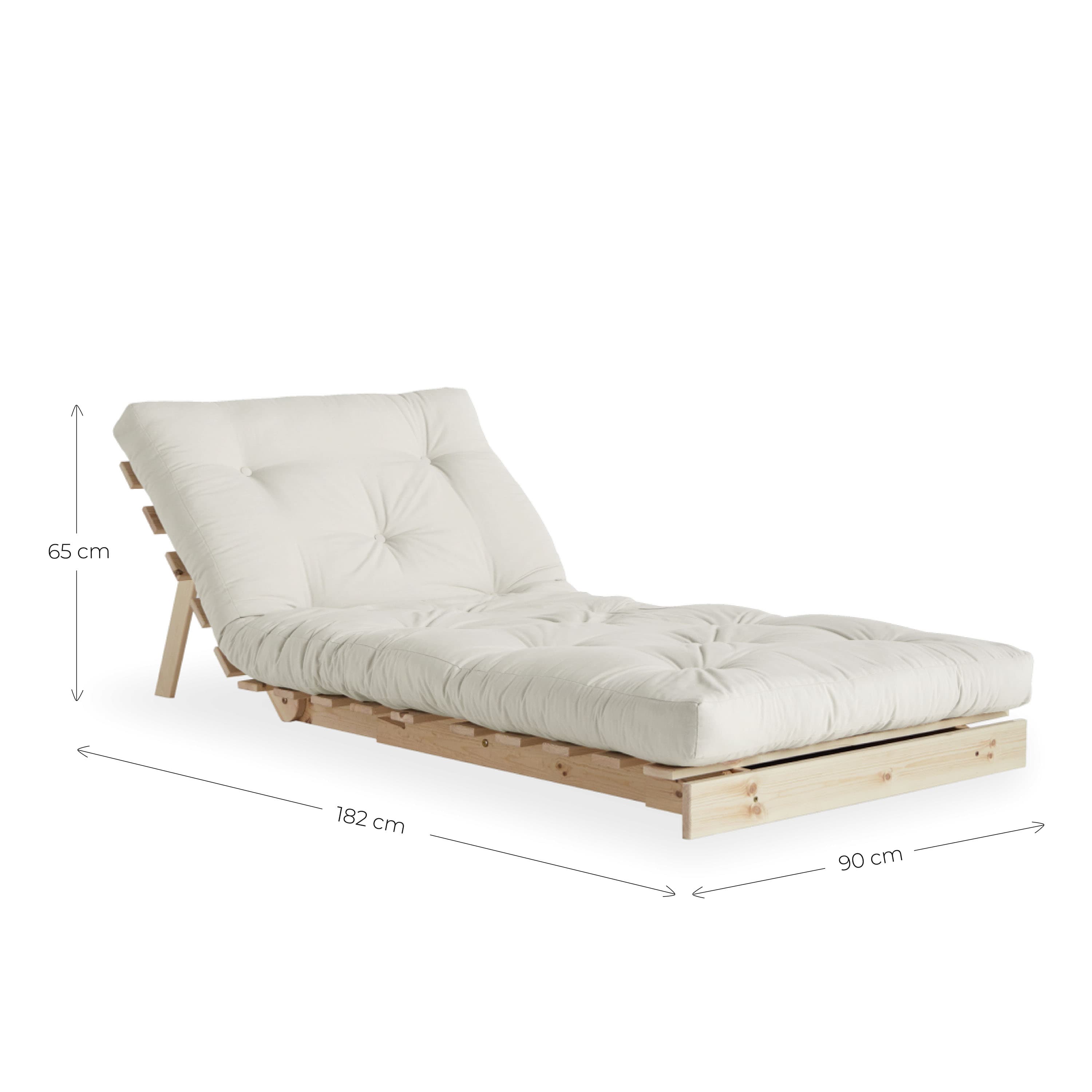Roots Schlafsessel Braun/Weizenbeige 90cm