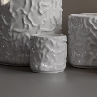 Swoon Pot Shiny White Small