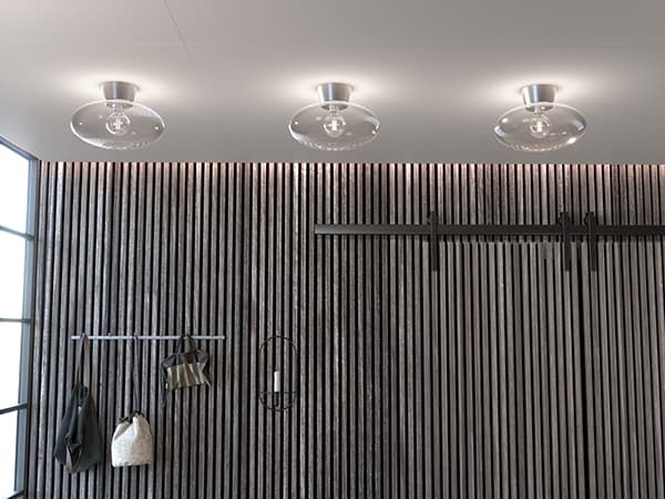 Bullo Ceiling Lamp Clear/Aluminium