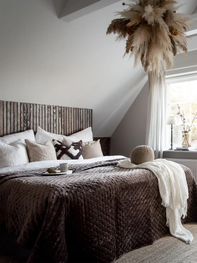 Cia Überwurf Dunkelbraun Einfach