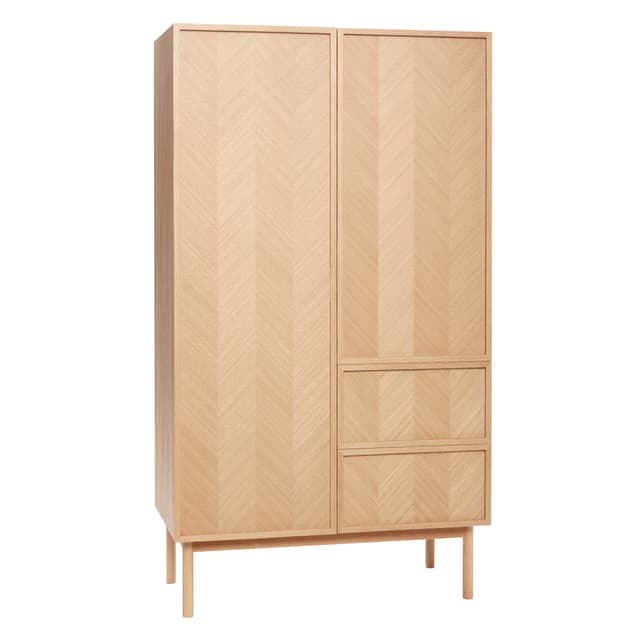 Herringbone Wardrobe FSC Oak 100x180cm