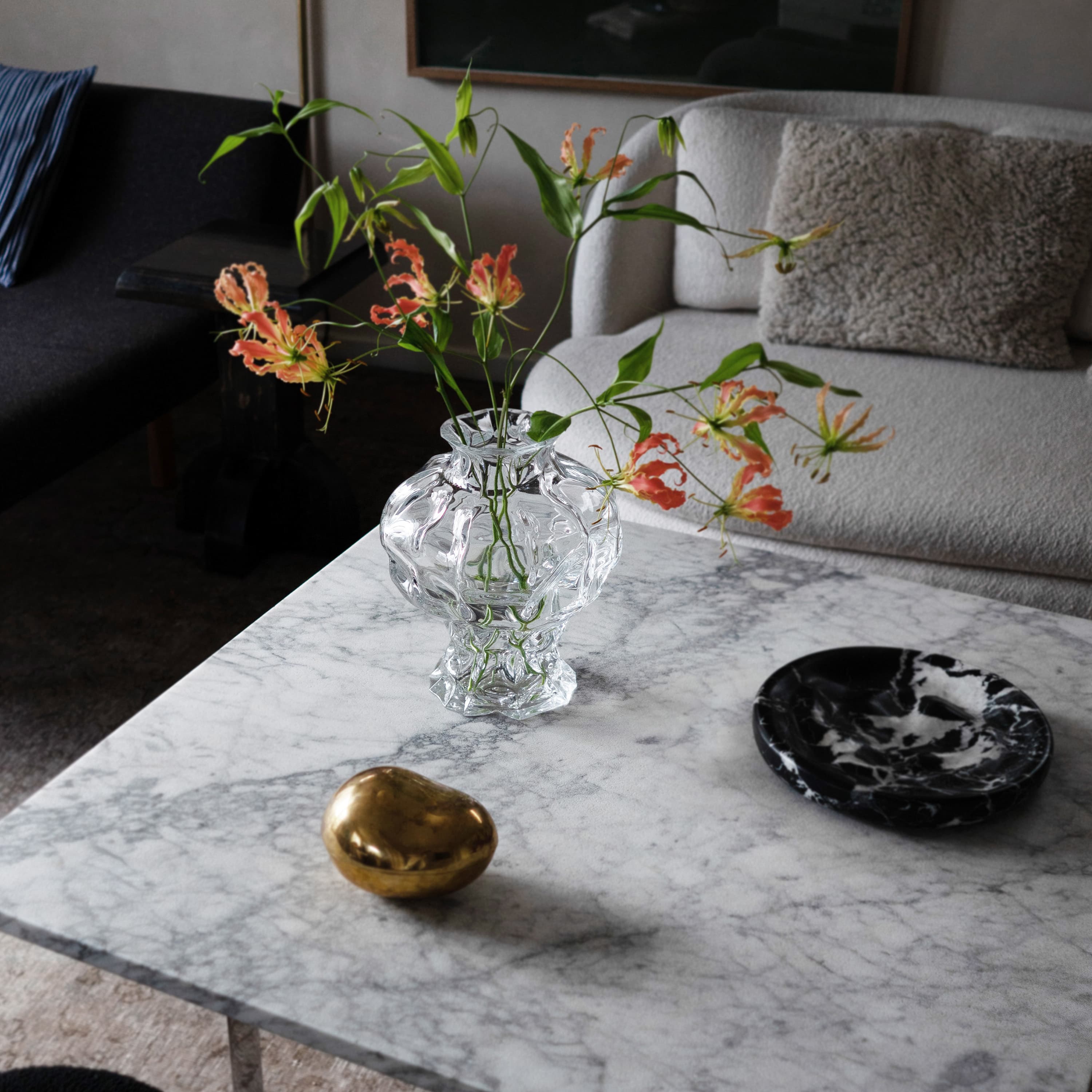 Ammonit Vase Clear Large