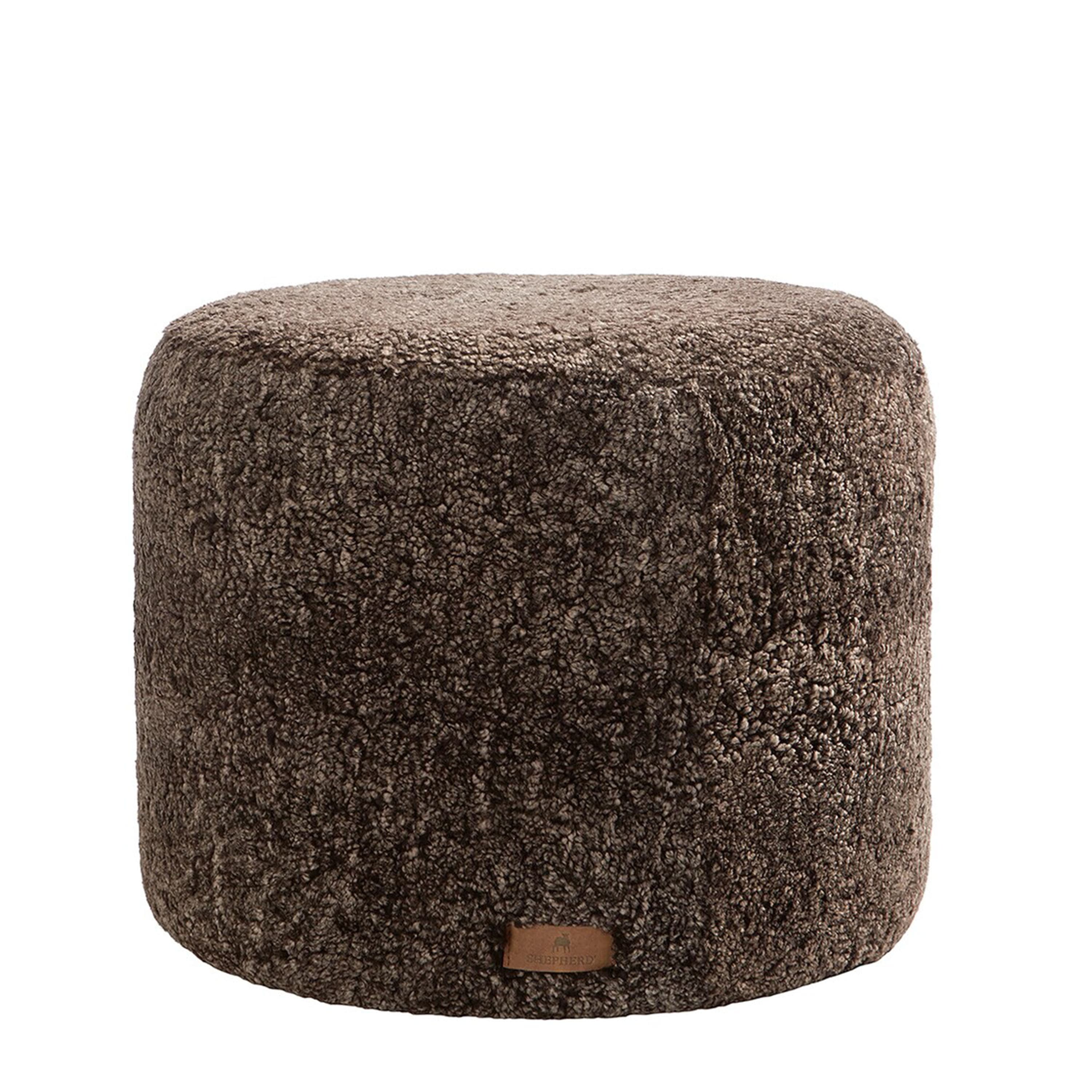 Frida Sittpuff Schaffell Cappuccino Ø50