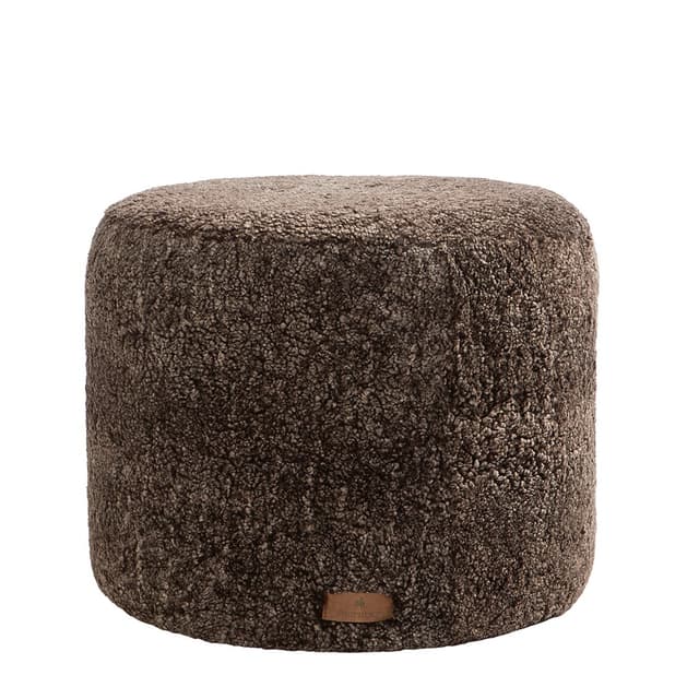 Frida Sittpuff Schaffell Cappuccino Ø50