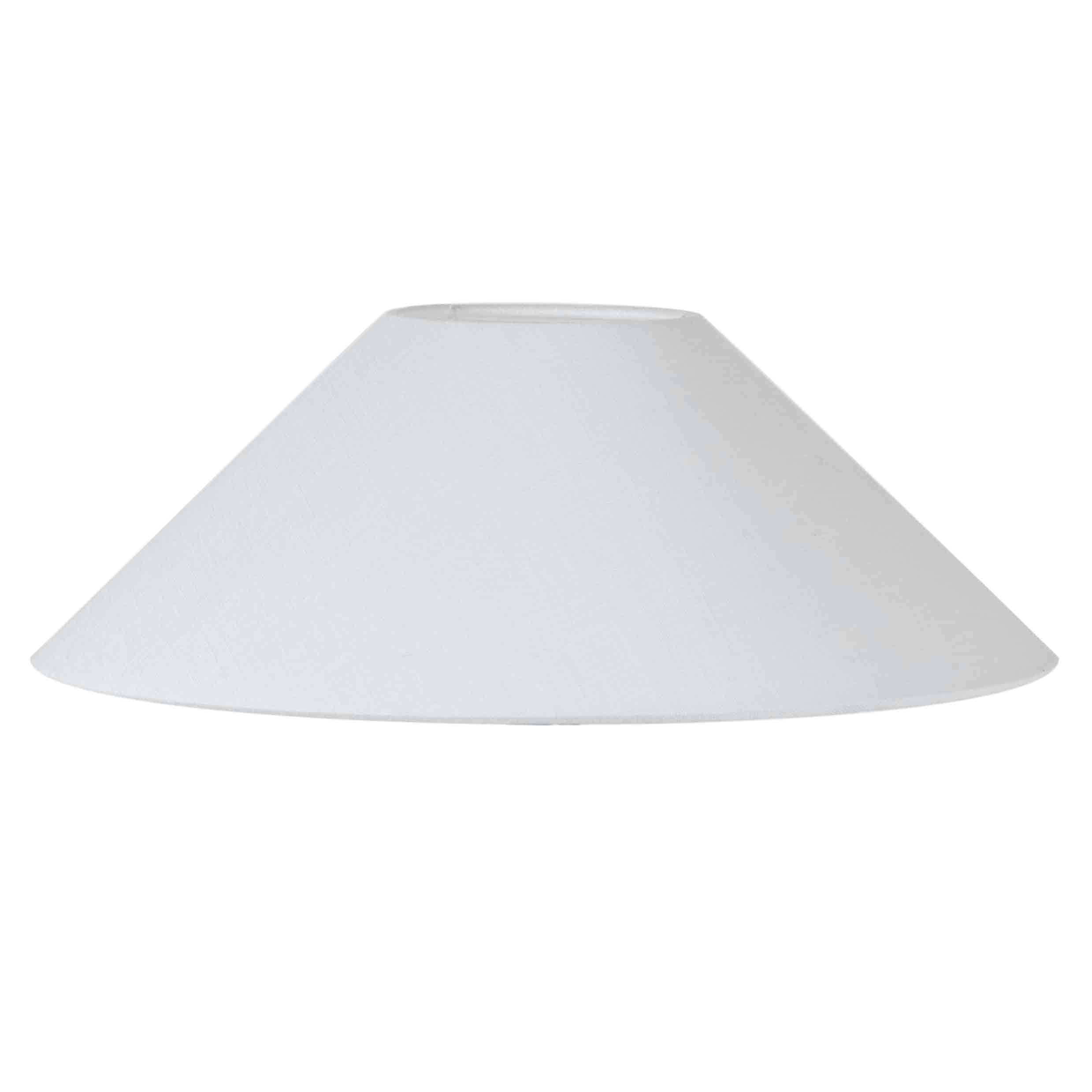 Basic Flacher Lampenschirm Weiß 42cm