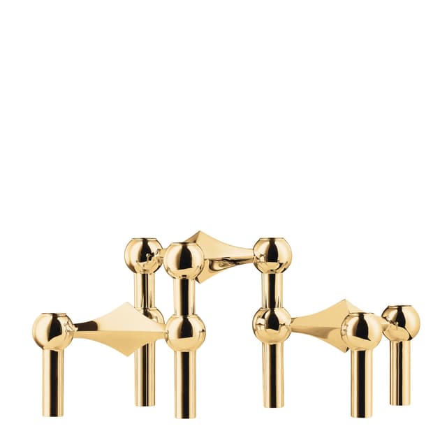 STOFF Nail Candle Holder Solid Brass Set of 3