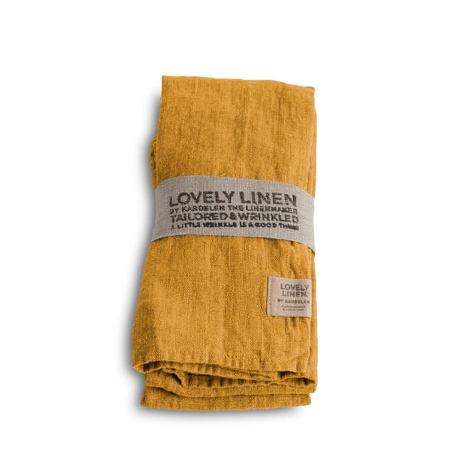 Lovely Servietten Leinen Honig 4er-Pack