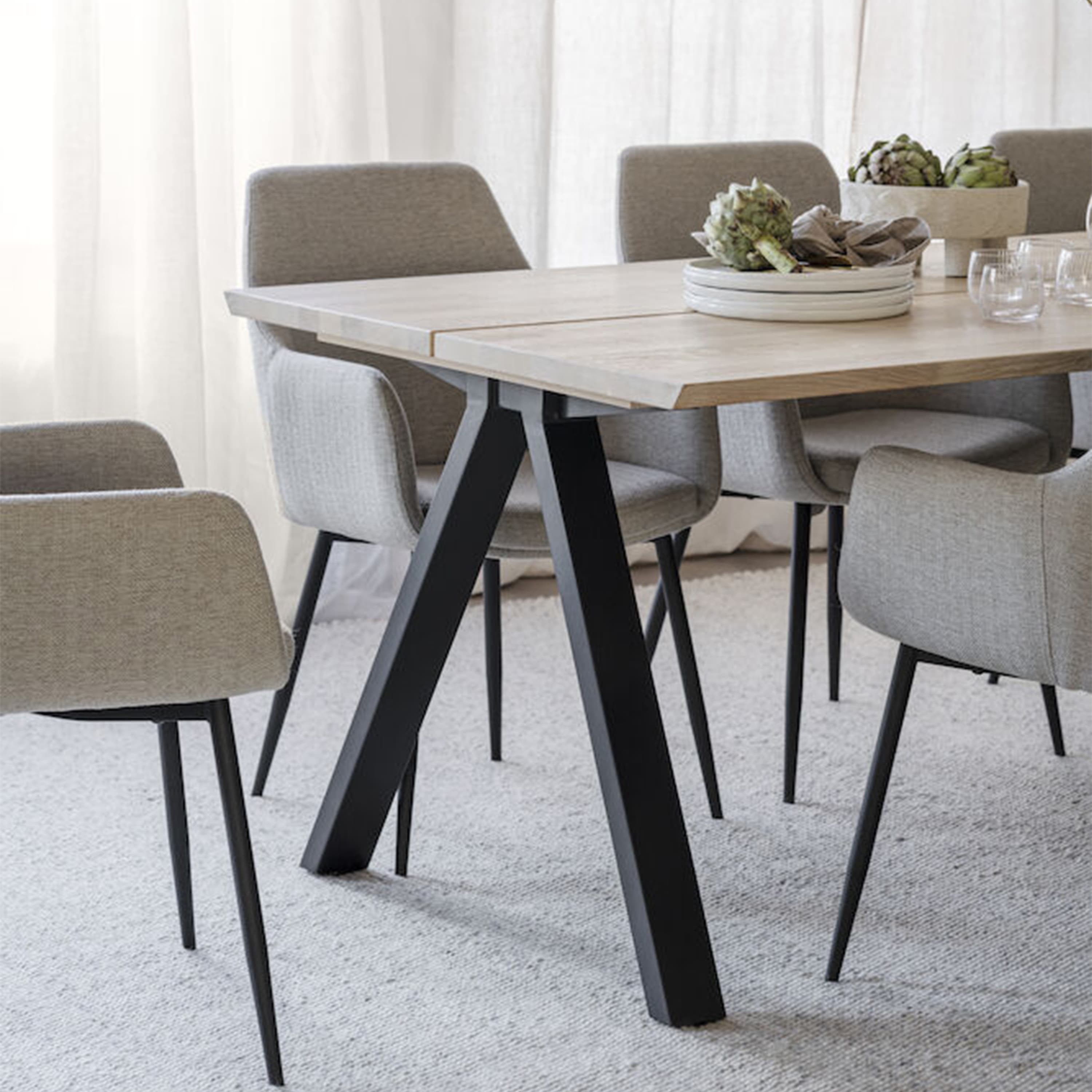 Reily Dining Armchair Beige/Black