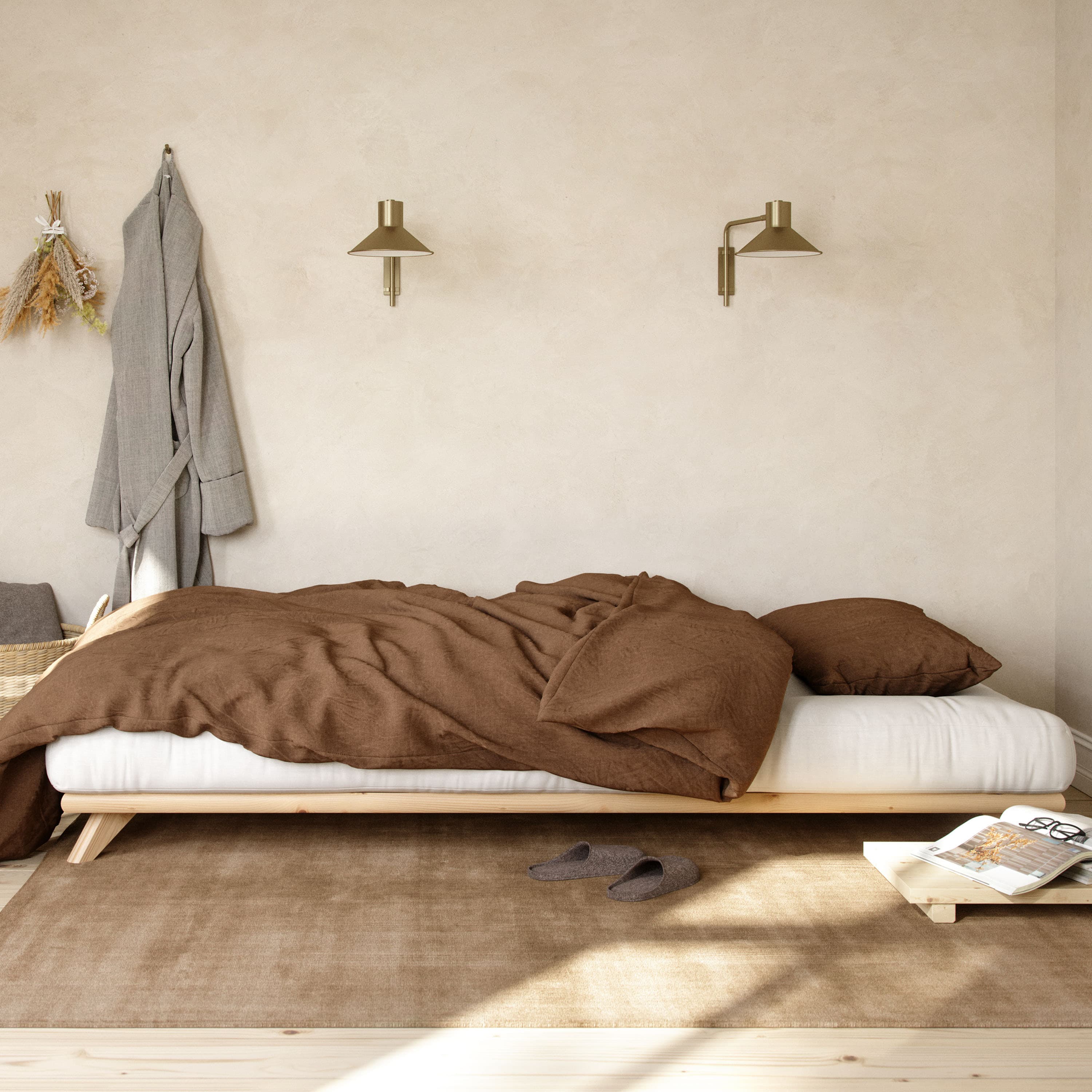 Senza Bettgestell Natur 90 cm