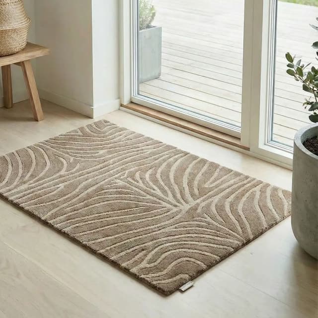 Zebra Doormat Mocha 60x90