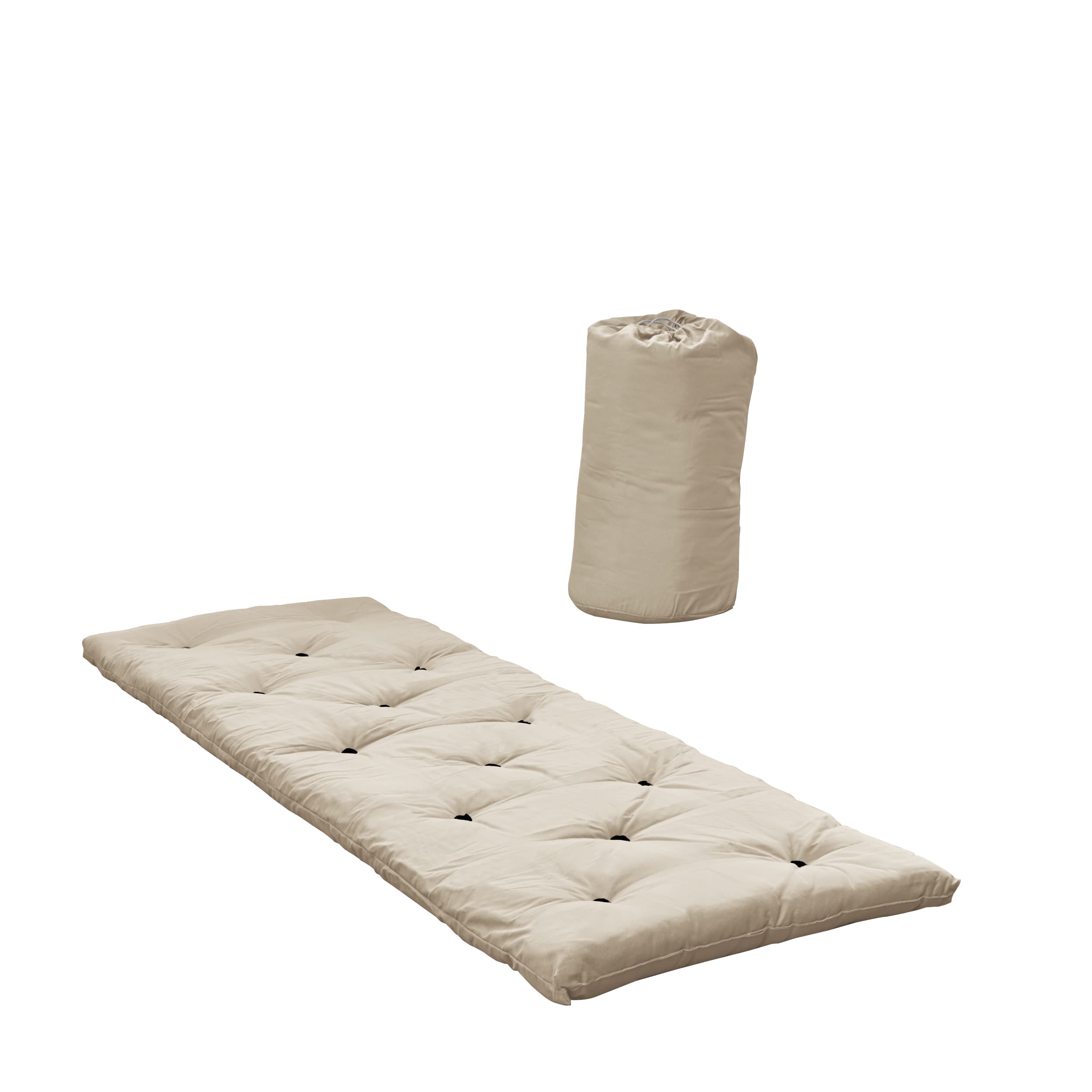 Bed In einer Tasche Matratze Beige 190x70cm