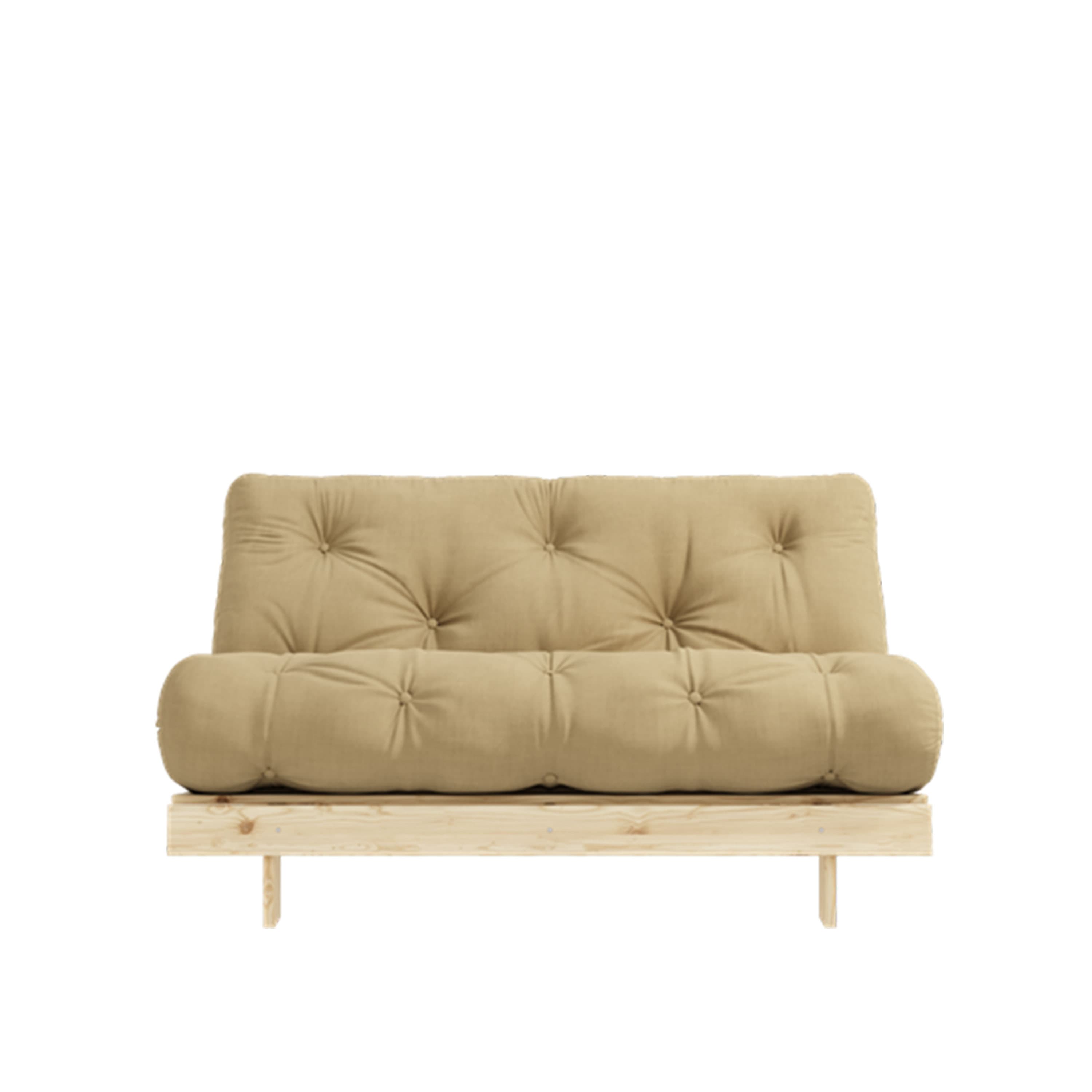 Roots Schlafsofa Natur/Weizenbeige 140 cm