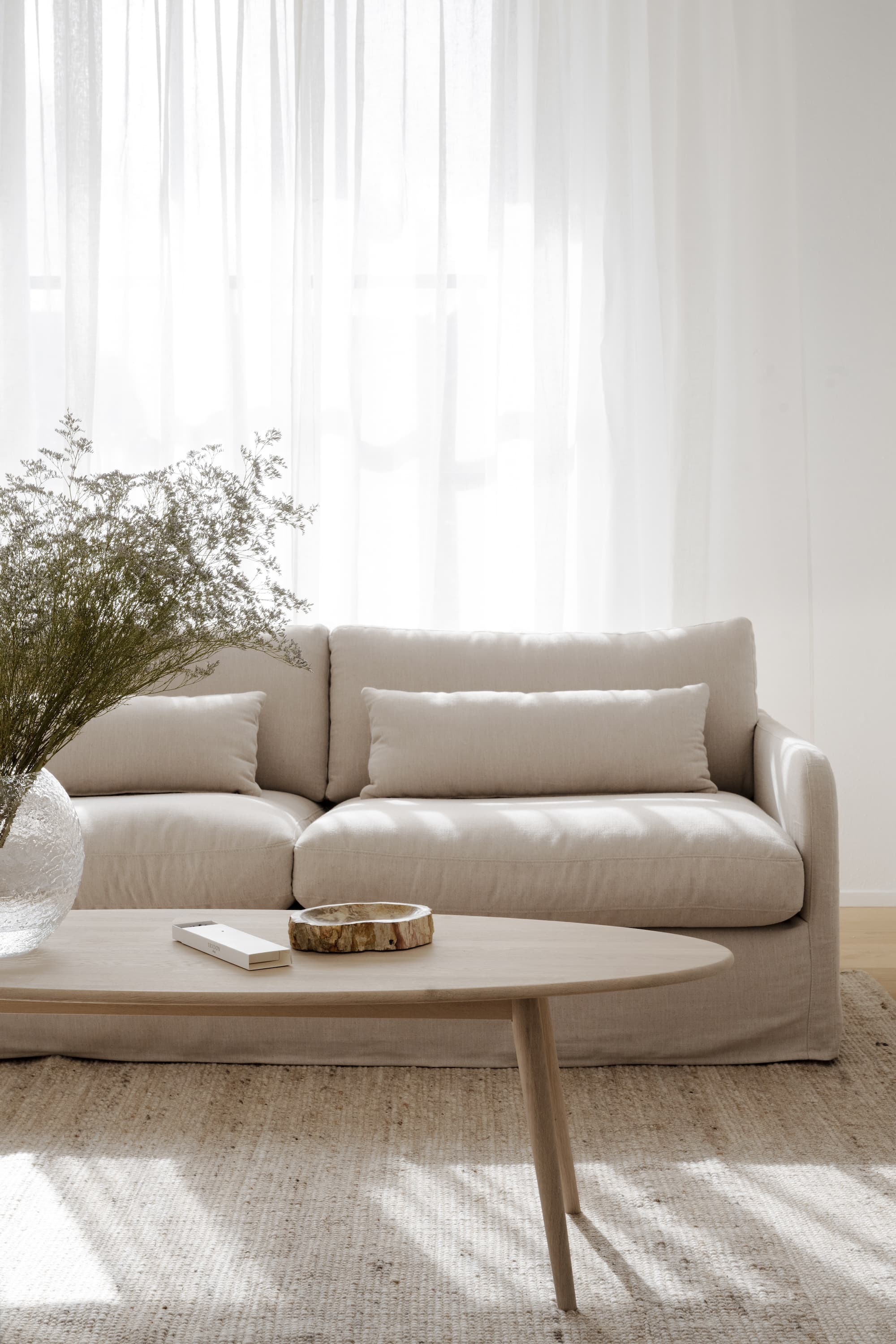 Peyton 3-sits Soffa Beige 213cm