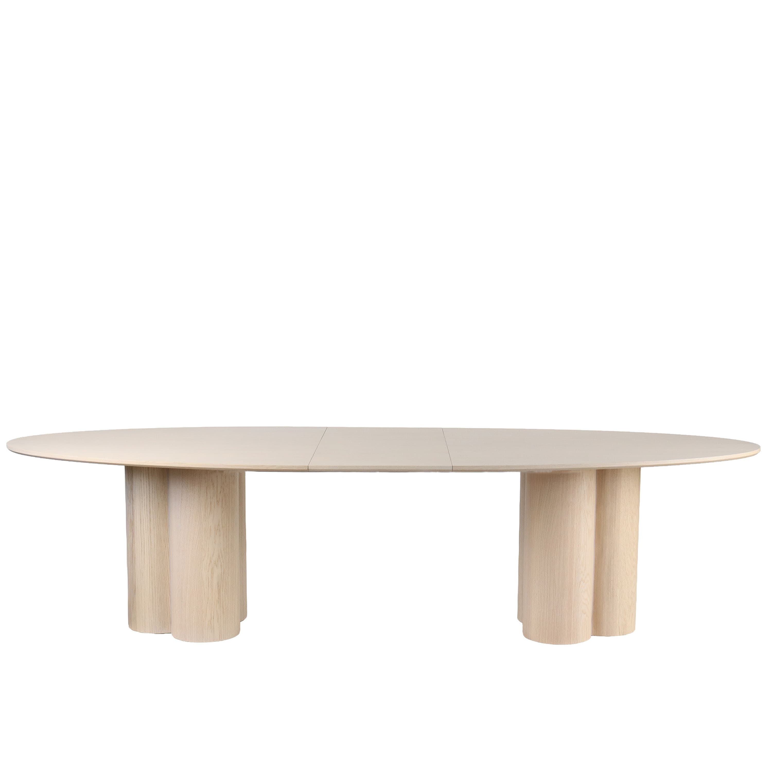 Laura Dining Table White Oiled Oak 240+50