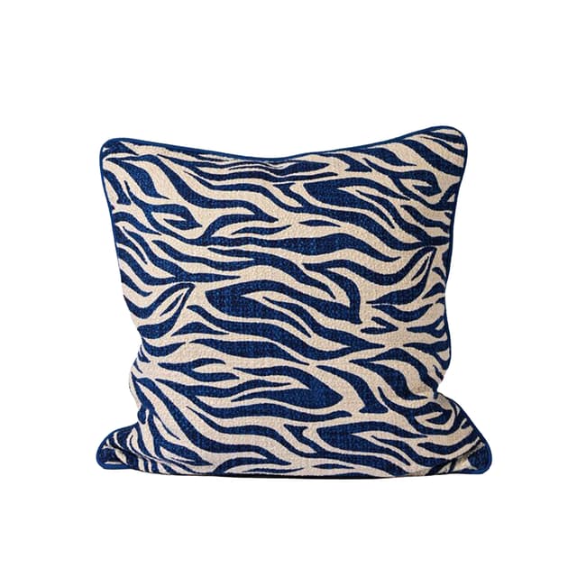 Anima Zebra Zierkissen Blau 50x50