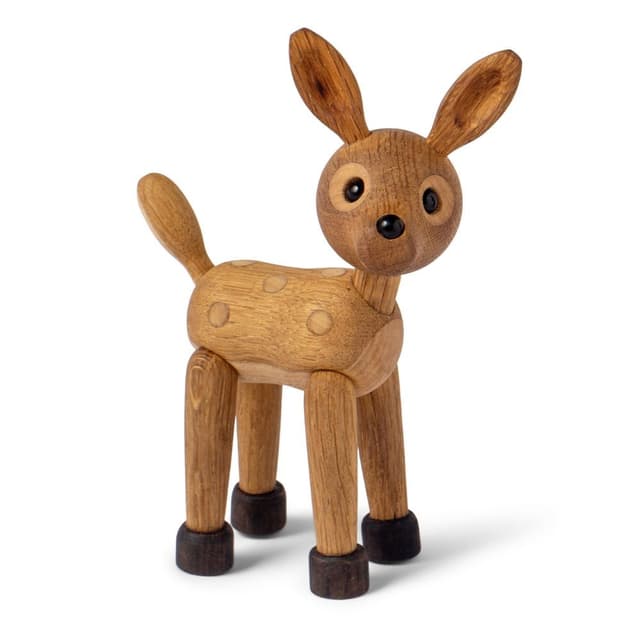 Spot Baby Deer Decoration Oak/Maple 12.7cm