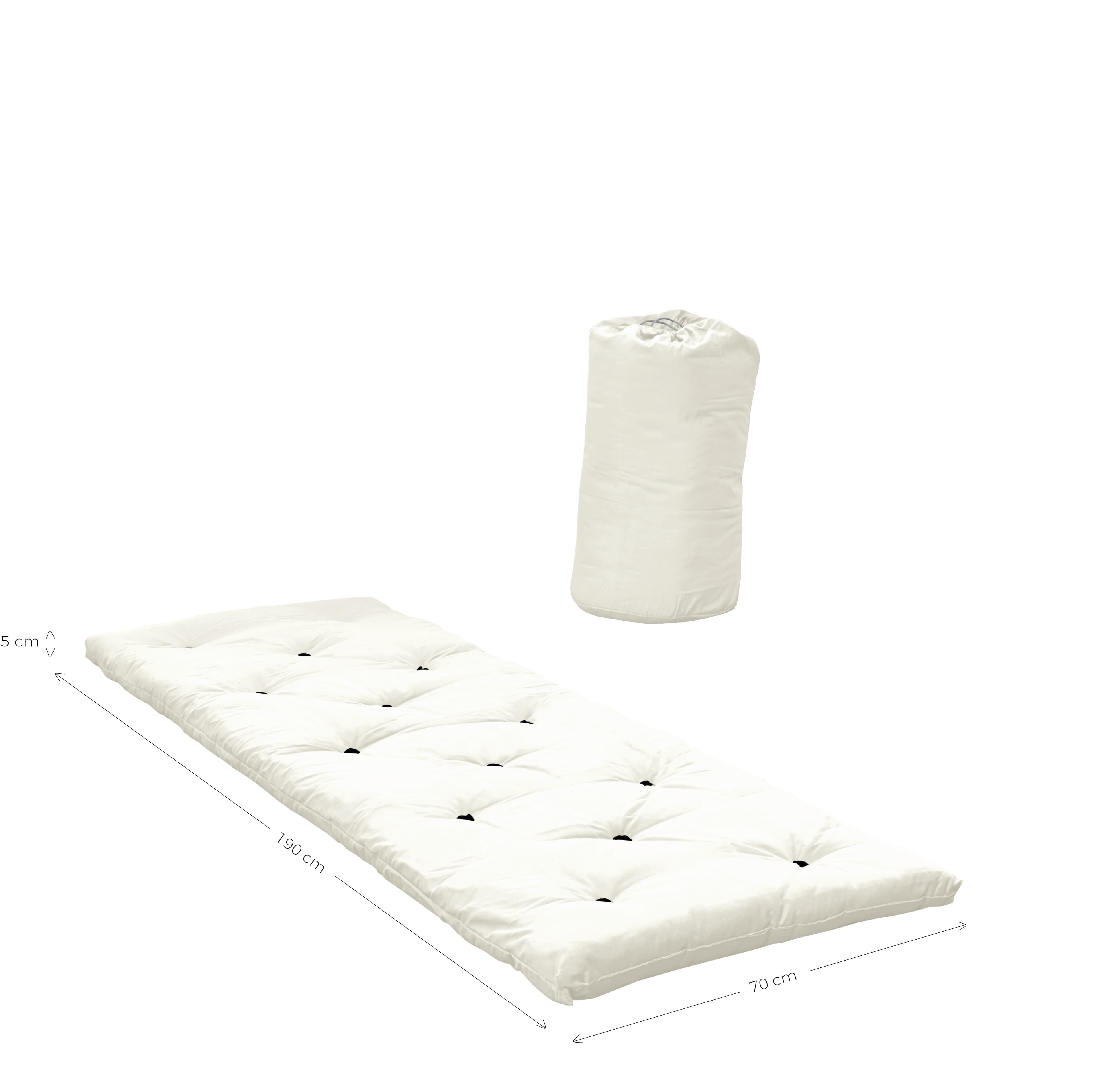 Bed In einer Tasche Matratze Beige 190x70cm