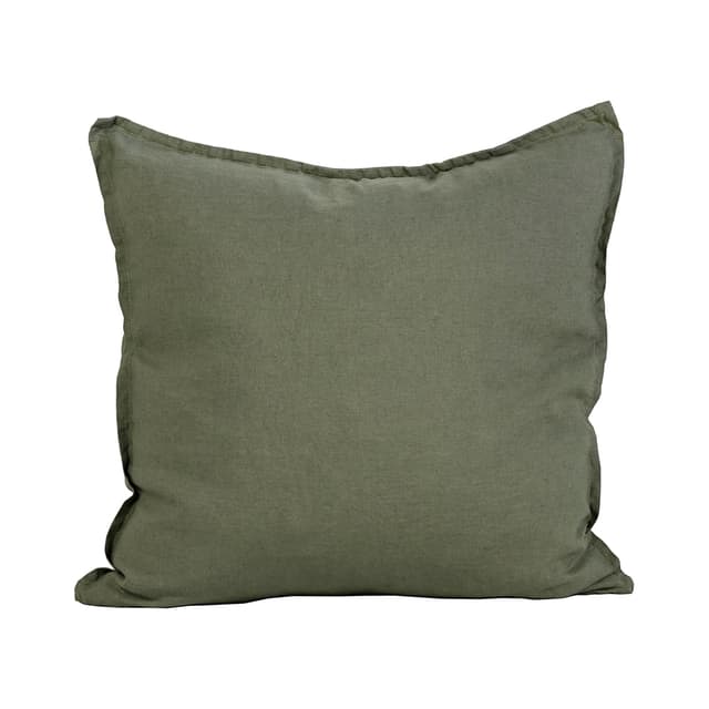 Kissenbezug Leinen Khaki 50x50
