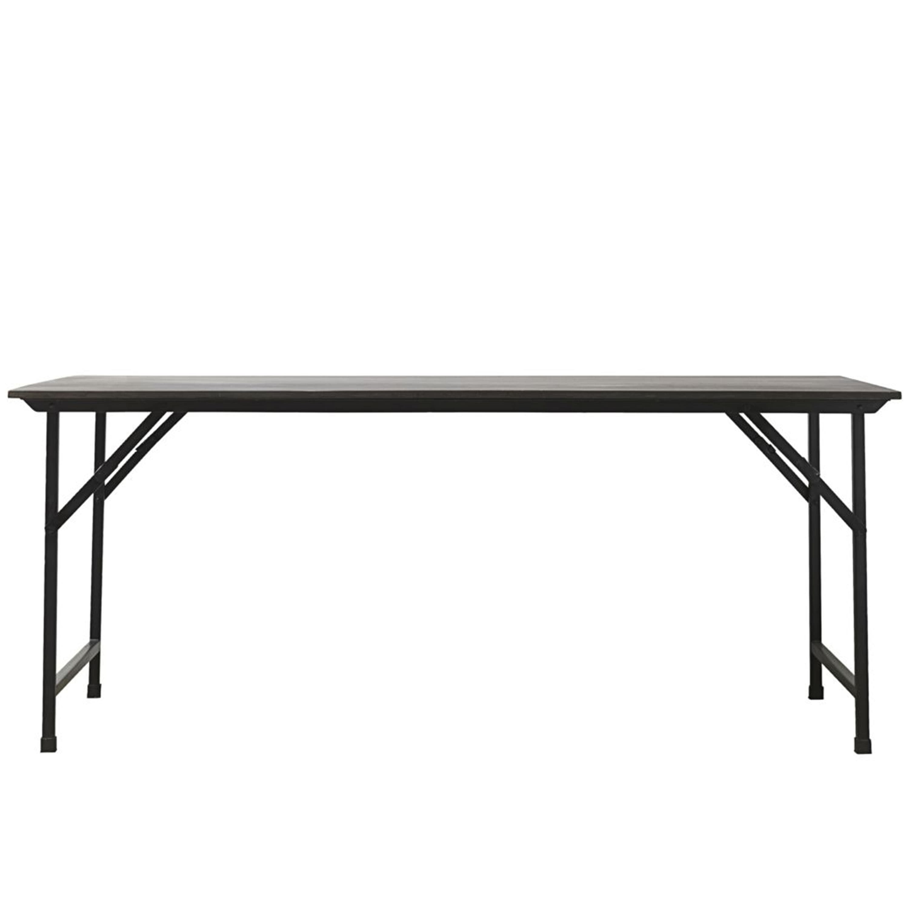 Party Esstisch Klappbar Schwarz 180cm