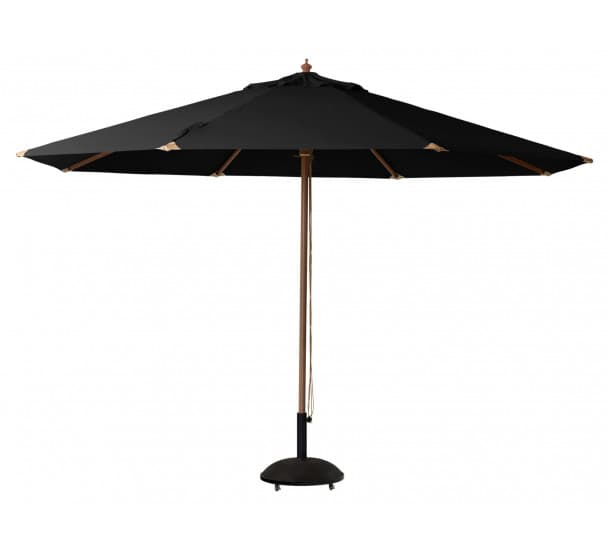 Lizzano Parasol Black/Teak Ø400