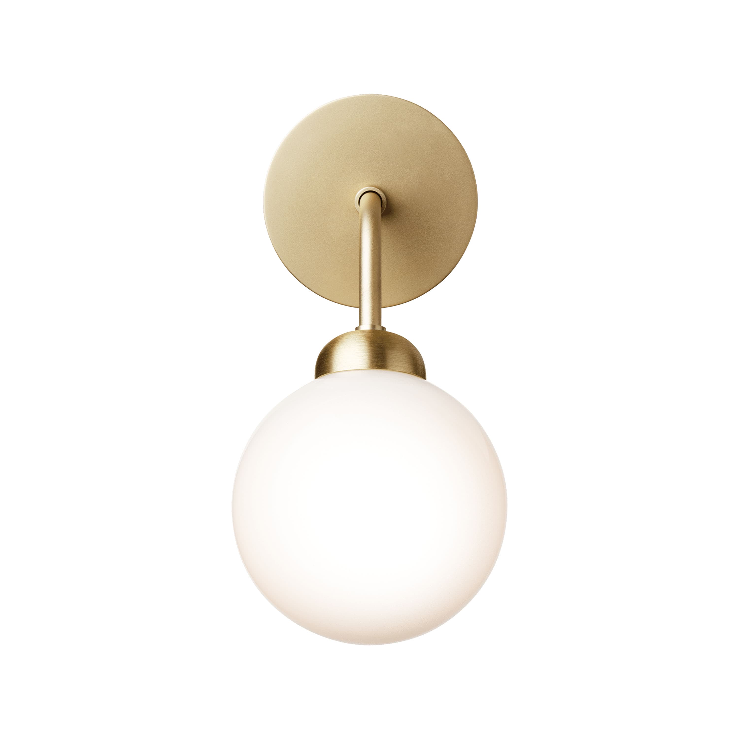 Apiales wall lamp Brushed Brass/Opal